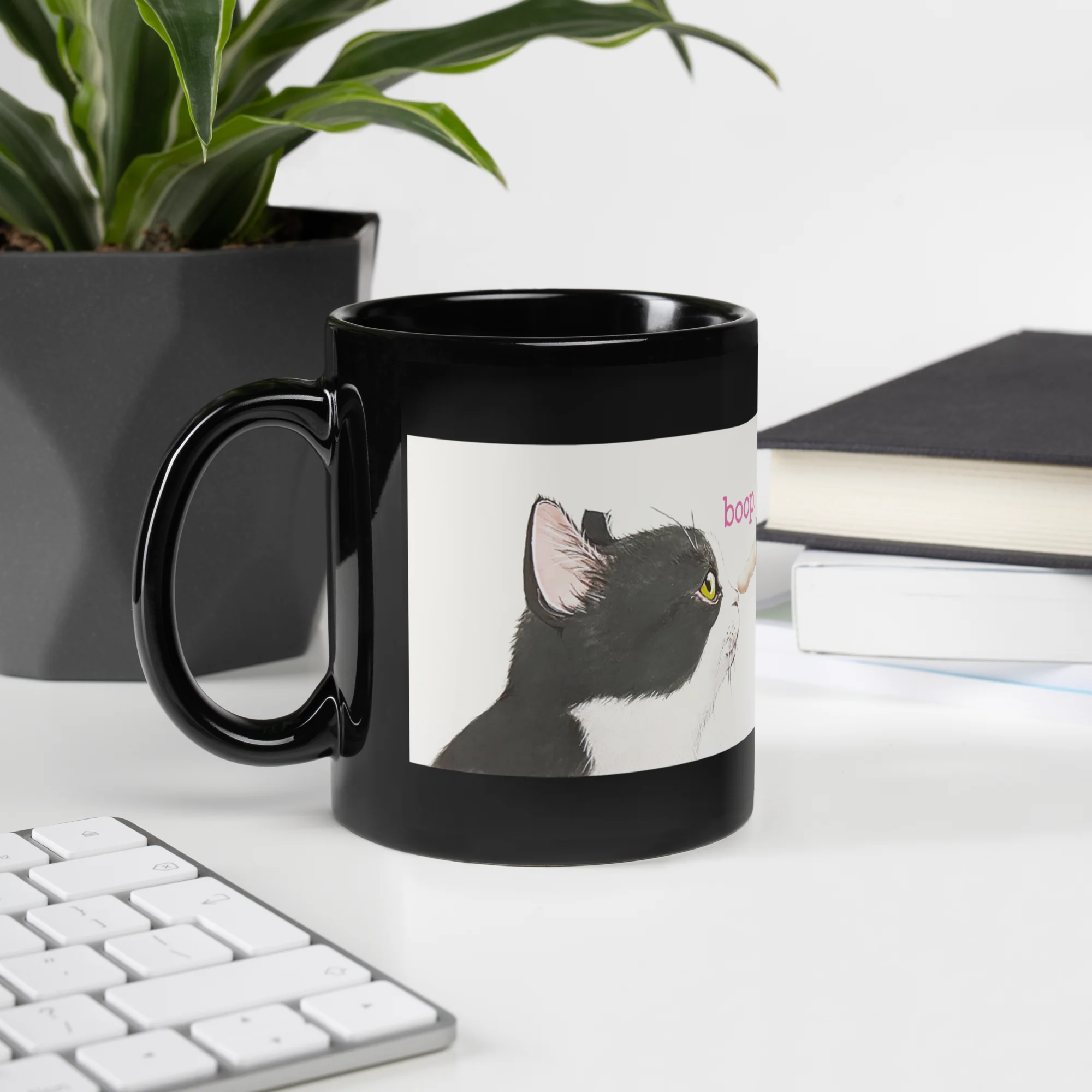 boop Michelangelo Black Glossy Mug - Jackson Galaxy - Image 2
