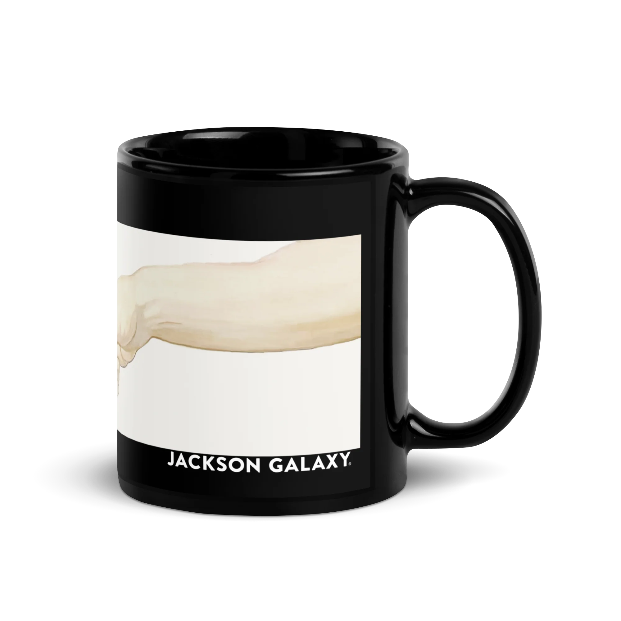 boop Michelangelo Black Glossy Mug - Jackson Galaxy - Image 4