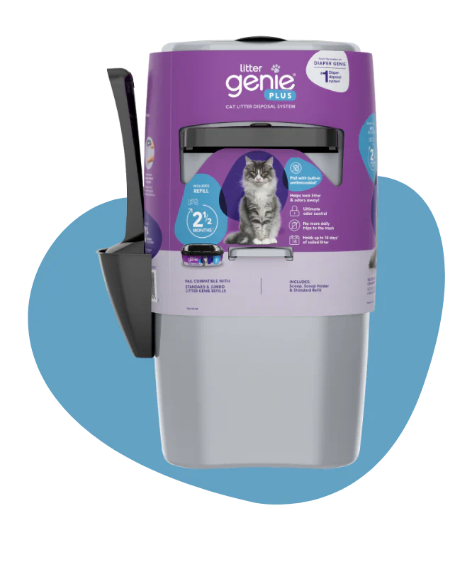 Litter Genie Plus Ultimate Cat Litter Odor Control Pail - Silver - Image 6
