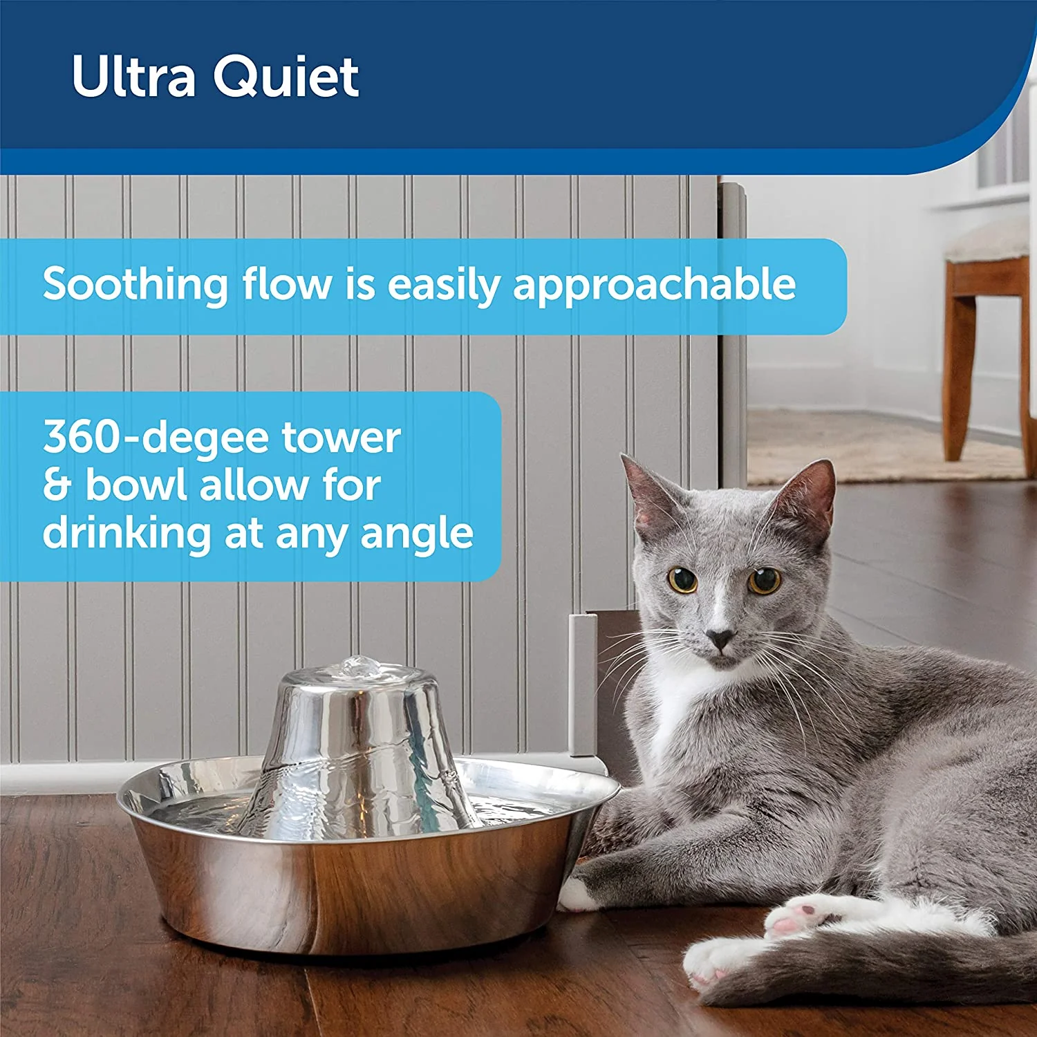 Seaside Stainless Pet Fountain by PetSafe Drinkwell - Image 3
